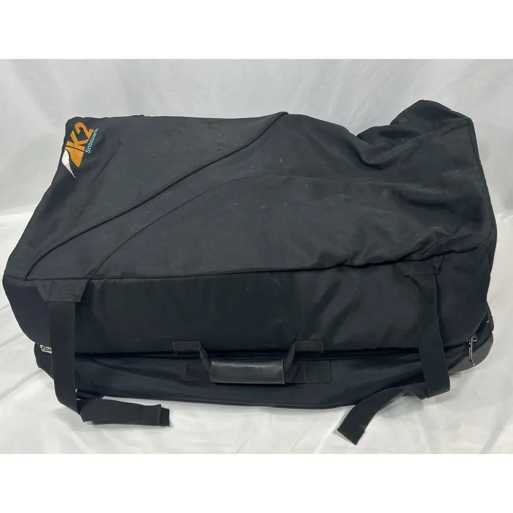 Vintage K2 Large Duffle Rolling Travel Bag Waterproof Ski Snowboard USA